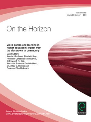 cover image of On the Horizon, Volume 24, Number 1